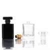 Bottle 5PCS 30ml/50ml/100ml Portable Perfume Bottle Bottling Travel Highend Pressed Spray Bottle Black/Transparent Glass Empty Bottle
