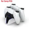 Chargers GamePad USB Typec Dual Charging Cradle för Sony PS5 Wireless Gamepad Charger Station Games Accessories