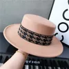 Boinas Fedoras Hat feminino Feminino Fashion Style Socialite Retro Menwomen para uma largura