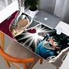 Pads One Punch Man 90x40cm Overlocking Edge Gaming Mousepad Tastaturmatte Schreibtisch Mauspad Cartoon Rutschfester Teppich Home Keyboard Pad