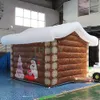 5x4x3.5mH (16.5x13.2x11.5ft) outdoor activities 2024 newest christmas house inflatable santa grotto portable inflatable tent for party