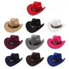 Berretti Cappello da cowboy tibetano Cowgirl Camping Beach Travel Spot a tesa larga Taglia adulto