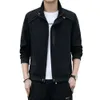 Lou China-Chic herrarnas ytterkläder och hösten Casual Top 2024 Spring and Autumn Season New Work Jacket Men trend Standing Collar Jacket