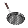 Pans Grilling Skillet Nonstick Coating Pizza Tray Iron Barbecue Grill Plate For Picnics Baking Travel Kitchen Utensils Indoor Outdoor