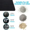 Casas Cat Litter Mat Double Layer Pet Box Box Mat Pet Wathet Mat Nonslip Sand Mat de gato Suministros limpios para mascotas