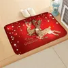 Tapis Tapis de flanelle de Noël Bonne année 2021 Joyeux ornement 2020 Décorations pour la maison Cadeaux de Noël DHL Livraison gratuiteH24229