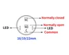 Controle Home Inteligente 5 Pcs Metal Botão Interruptor 12V 16mm 19mm 22mm Anel Lâmpada Símbolo de Energia À Prova D 'Água LED Luz Auto Bloqueio Redefinir com