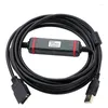 Adaptador USB-CN226 para linha de download de comunicação de cabo de programação PLC da série Omron CS/CJ CQMIH CPM2C