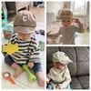 サマーベイビーCレターキャップキッズボーイズガールズ調整可能な野球帽を調整可能な子どもピークキャップ生まれ幼児帽子ボンネット240220