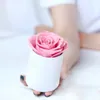 Preserved Rose Flower Round Hug Bucket Gift Box Eternal Immortal Wedding Valentines Day For Girlfriend Mum Wife 240228