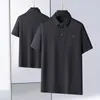 Polos mężczyzn 8xl 7xl 6xl 2024 Summer Top Grade Business Polo Shirt Men Odzież Odzież Krótki rękaw