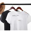 Женские блузки Рубашки с коротким рукавом Paris Женская футболка большого размера для девочек Бронзовые пуговицы с принтом букв Женская летняя модная одежда Черный Белый 240229