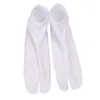 Women Socks 1 Pair Crafted Exquisite Cosplay Finger Anti-skidding Stockings (White)