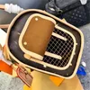 Borsa classica per trasportini per animali domestici Borsa da viaggio di marca di lusso per seggiolini per auto Borse per cani Borsa da trasporto per gatti traspirante Borsa per animali da escursionismo nel fine settimana Hardware e dettagli perfetti