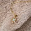 Sterling Silver Jewelry 925 Necklace Star Opal Necklace