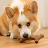 犬のおもちゃ噛む噛む抵抗性ペット犬噛む噛むおもちゃモル歯をきれいなスティック面白い松の木のかわいい骨形状耐久性ペットアクセサリー