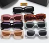 2024 Rechthoekige Symbole zonnebril PR 17WSF 10ZS designer voor dames zonnebril heren dames luxe Roze zwart Marmer Geel Klassieke Brillen