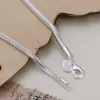 3MM Snake Chain 14K White Gold Bracelets Factory Fashion Hot Top Quality Jewelry Charm Cute Women Lady Wedding