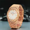 Часы-пилот Лучшие наручные часы AP Наручные часы Royal Oak Series 18-каратное розовое золото 33 мм Кварцевый механизм Женские часы 67653OR