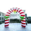 En gros 3 mètres 10 pieds de large belle arche de canne à sucre gonflable de Noël pour la décoration de Noël fabriquée en Chine