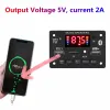 Kit 6V 12V Bluetooth 5.0 MP3 Decoding Board Modul Wireless Car USB MP3 Player TF Kartensteckplatz USB FM mit Mikrofon Handfree Control