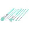 Makeup Brushes 4st Silicone Face Mask uppgraderad mjuk applikator för lera lera kol blandad