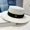 Berets French Style Fedora Hats For Women Flat Top Autumn Winter Elegant Wedding Ribbon Band Dress Cap Men Jazz Hat