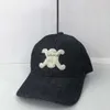 Brim Hats Designer Baseball Baseball Hats Hats Casquette Men Regulowane litera Solid Cowboy Hafted Sunshade Sport 240304