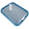 Boxes Dog Toilet Potty Tray Pad Puppy Holder Indoor Pee Training Litter Box Pets Pet Dogs Mesh Anti Cat Train Grid Slide Pads Plastic