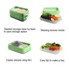Butelki do przechowywania pojemniki na warzywne pudełko chrupiące mikrofalowe silikonowe pojemniki na żywność z pokarmem