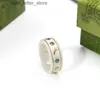 Ringen Merk Letter Keramiek Ring voor Heren Dames Planeet Ringen Modeontwerper Extravagante Merkletters Ring Sieraden Dames Heren Bruiloft Keltisch 240229