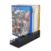 PS5 PS4/SLIE/Pro 10 Oyun Diskleri için Raflar 2 PCS, Sony PlayStation 4 Play Station PS 4 Aksesuarları için Depolama Stand Oyunları Tutucu Braketi