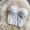 Camisoles & Tanks Women Strapless Bra Top Small Breast Tank Sexy Spicy Summer Girl Wearing Wrap Chest Underwear Padded Camisole