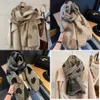 Designer Hart Plaid Mode Dames Lange Verdikte Warme Gebreide Sjaal Hijab Stola Sjaals Dubbelzijdig Kasjmier Sjaal Herfst Winter Dames 1CCDJ