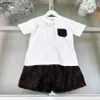 Nouveaux survêtements pour bébé vêtements de marque pour enfants taille 100-150 CM t-shirt pour enfant et short imprimé lettre Frenulum 24Feb20