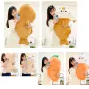 Toys 80x45cm kawaii taiyaki chat en peluche jouet lapy cachette dans le chien de la carotte dans les os des animaux en peluche