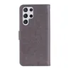 Capas carteira de couro da moda para Samsung S24 Ultra Plus A55 A35 Xiaomi Redmi Note 13 Pro Plus 4G 5G 3D Coruja Flor Impressão Renda Noite Pássaro Porta cartão Flip Cover Bolsa