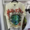 Hellstar camisa masculina t-shirts de manga curta t homens mulheres de alta qualidade streetwear hip hop moda t camisa hell star hellstar curto