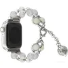 Designer Bling Diamon Luminoso Cinturini per orologi da donna Cinturino per Apple Watch iwatch S1 S2 S3 S4 38 40 42 44mm Smart watch Fibbia per cintura con perle GSZ526 designerF3T0F3T0