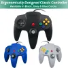 Nintendo 64 Konsol için Gamepads Ostent Kablolu Kontrolör N64 Klasik Oyunlar Oyun Aksesuarları için Gamepad Joystick
