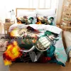 Sets New My Hero Academia Batting Bat Single Twin Full Queen King Size Bed Set Aldult Kid Dormitorio Duvedcover Sets Anime Bed Sheet