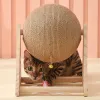 Scratchers Cat Scratcher Cat Climbing Frame Scratching Post for Cats Claw Grinding Scratch Resistant Cats Wheel with Feather Toys Pet Toys