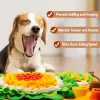 Toys New Pet Sniffing Mat Flower Shaped Slow Food Mat Olfactory Training Educational Pad Pet Toy Dog Smell Sniffing Mat