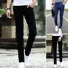 Jeans pour hommes Simple Hommes Slim Fit Denim Long Pantalon 3D Coupe Crayon Mâle Automne Vêtements Quotidiens