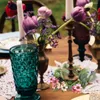 Fleurs décoratives 2 pièces, anneaux de bougies de printemps pour anniversaire, mariage, couronnes de fleurs, centre de Table