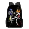 Tassen Kung Fu Taekwondo School Tassen 3D Gedrukte boektas 16 inch rugzak voor tienermeisjes Kindergarten Backpack Children Book Bag