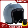 Casques de moto CasquesCOCASCOS Fibre de verre léger noir mat classique vintage 3/4 casque ouvert scooter cyclomoteur VTT approuvé par le DOT