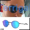 2024 Brand Round Frame Solglasögon Män Kvinnor Goggles Sun Glasses Terrigals Sport Lightning Ben 4146 Classic Eyewear Fishing Round Lens Form