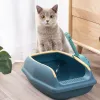 Scatole Anti Splash Pet Litter Box SEMI CLEATO PET CATTURA CATTO CATTO CATTO CATTO CON I SIGHI ALTO FENZI