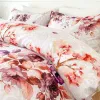 Set Bucephalus Luxury Bedding Set europeiska amerikanska storlekar Däcke Cover Set Double Bedding Set Quilt Cover Queen Floral Däcke Cover Sheer Gardiner